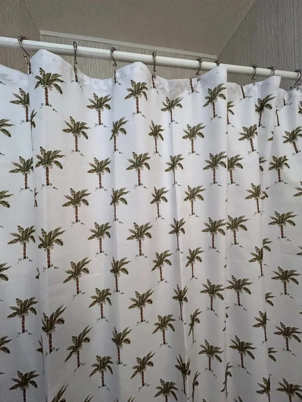 Panama Jack Palm Trees Fabric Shower Curtain 72 x 72